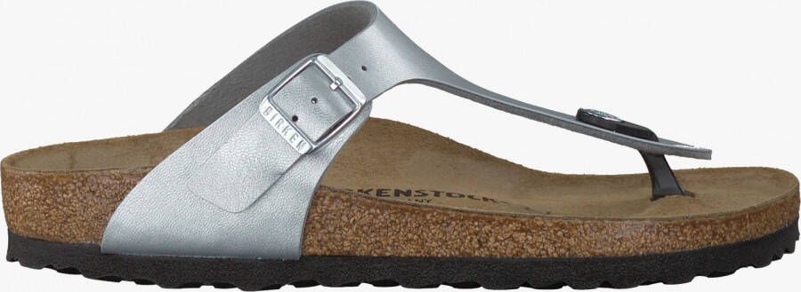 Birkenstock Gizeh Kids Slippers Hologram Silver Regular fit | Zilver | Imitatieleer