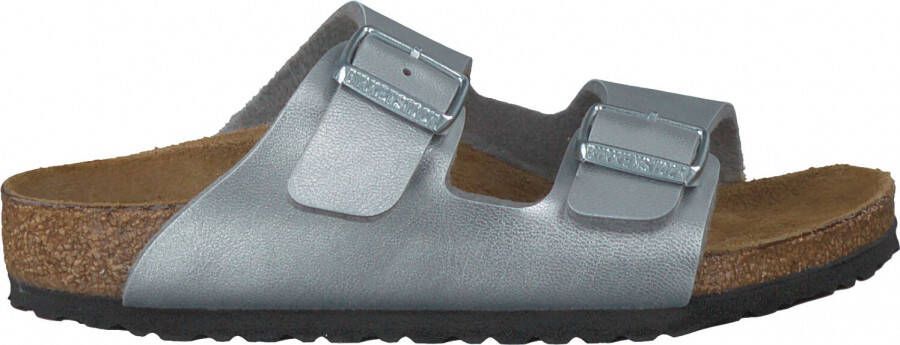 Zilveren Birkenstock Slippers Arizona Kids