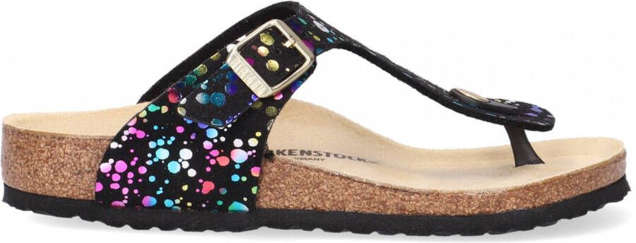 Zwarte Birkenstock Slippers Gizeh Kids