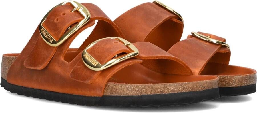 BIRKENSTOCK Slippers Dames Arizona Bigbuckle Maat: 42 Materiaal: Leer Kleur: Oranje