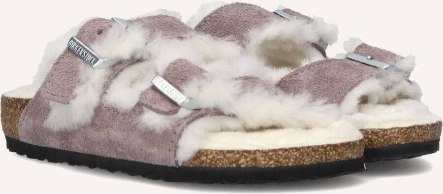 Birkenstock Paarse Shearling Meisjes Slippers Purple Dames