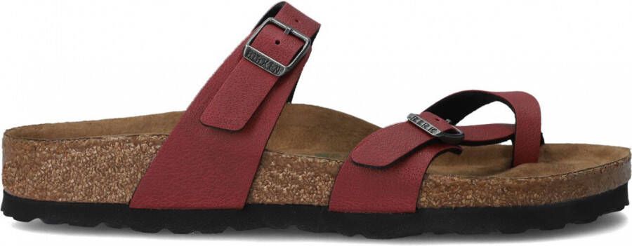 Birkenstock Mayari Pull Up bordeaux regular slippers dames (S) (1016650) -  Schoenen.nl