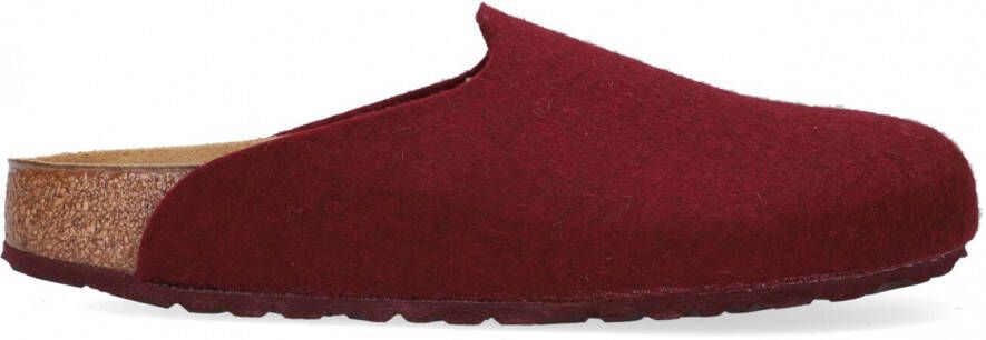 Birkenstock Amsterdam Pantoffels Port Narrow fit | Bordeaux | Vilt