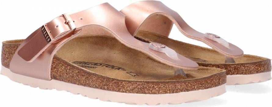 Birkenstock Meisjes Sandalen Gizeh Kids BS Electric Metallic Copper(narrow) Roze