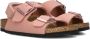 Birkenstock Kid's Milano AS Birkibuc Sandalen Narrow roze bruin - Thumbnail 1