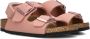 Birkenstock Kid's Milano AS Birkibuc Sandalen Narrow roze bruin - Thumbnail 1