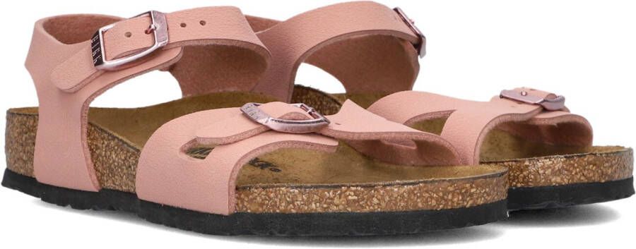 Birkenstock Kid's Rio BFBC Sandalen Narrow bruin roze