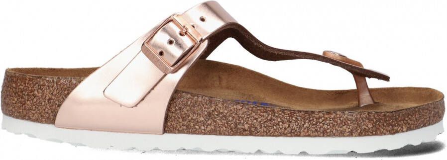 Birkenstock Gizeh Nl Wb Womens Metallic Copper Schoenmaat 36 Slides 1005048