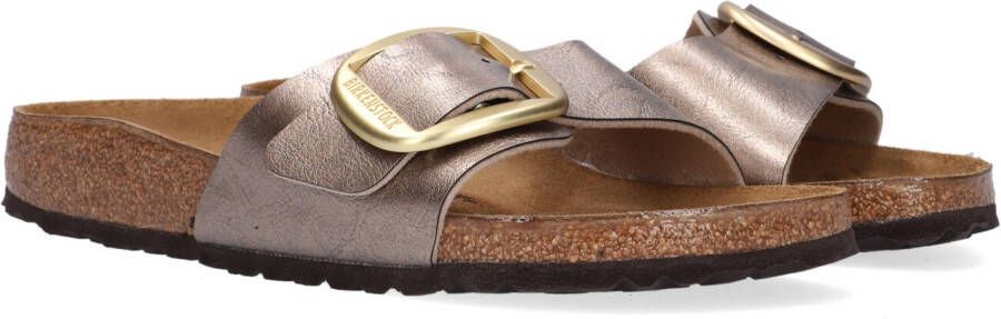BIRKENSTOCK Slippers Dames Madrid Big Buckle Dames Maat: 43 Kleur: Taupe