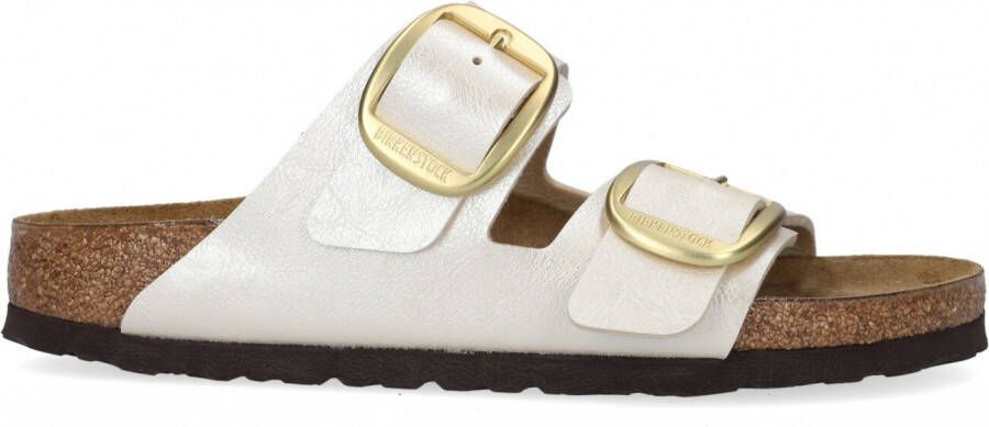 Birkenstock Witte Arizona Big Buckle Slippers