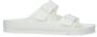 Birkenstock Witte Rubberen Slipper Dubbele Gespsluiting White - Thumbnail 1