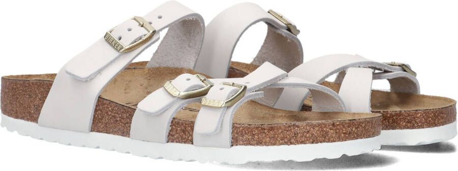 BIRKENSTOCK Slippers Dames Franca Maat: 40 Materiaal: Nubuck Kleur: Wit