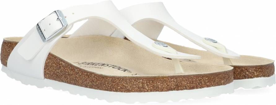 Birkenstock Gizeh norHeren vrouwelijke Birko Flor White Wit Dames