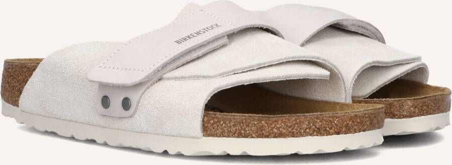 BIRKENSTOCK Slippers Dames Kyoto Dames Maat: 39 Materiaal: Suède Kleur: Wit