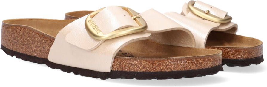 Birkenstock Madrid Dames Slippers Graceful Pearl White Regular-fit Wit Imitatieleer