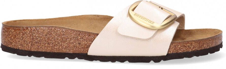 Birkenstock Witte Slippers Madrid Big Buckle