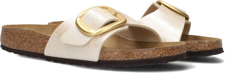 Birkenstock Madrid Dames Slippers Graceful Pearl White Regular-fit Wit Imitatieleer