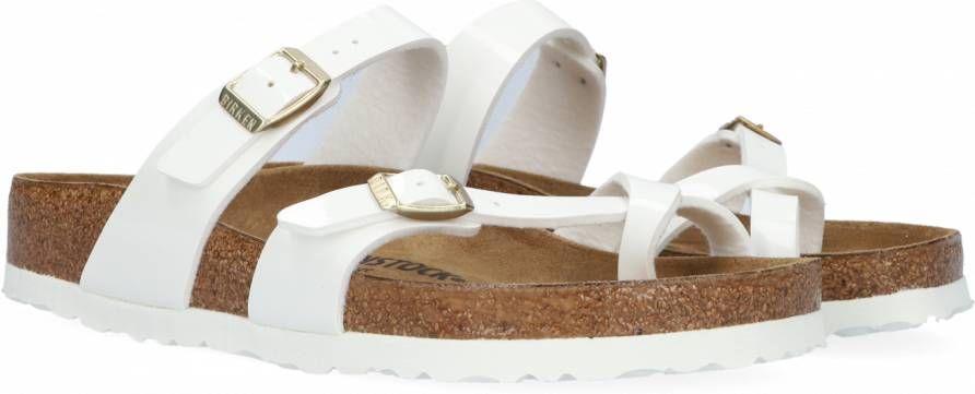 Birkenstock Mayari Dames Slippers White Patent Regular fit | Wit | Imitatieleer - Foto 2