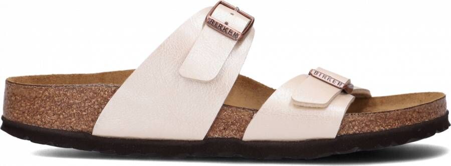 Birkenstock SYDNEY GRACEFULL Volwassenen Dames slippers Kleur Wit beige