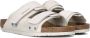 BIRKENSTOCK Slippers Heren Uji Maat: 45 Materiaal: Suède Kleur: Wit - Thumbnail 1