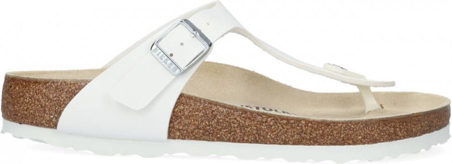 Birkenstock Gizeh norHeren vrouwelijke Birko Flor White Wit Dames