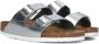 BIRKENSTOCK Slippers Dames Arizona Met Shine Maat: 36 Materiaal: Leer Kleur: Zilver - Thumbnail 1