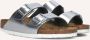 BIRKENSTOCK Slippers Dames Arizona Met Shine Maat: 42 Materiaal: Leer Kleur: Zilver - Thumbnail 1
