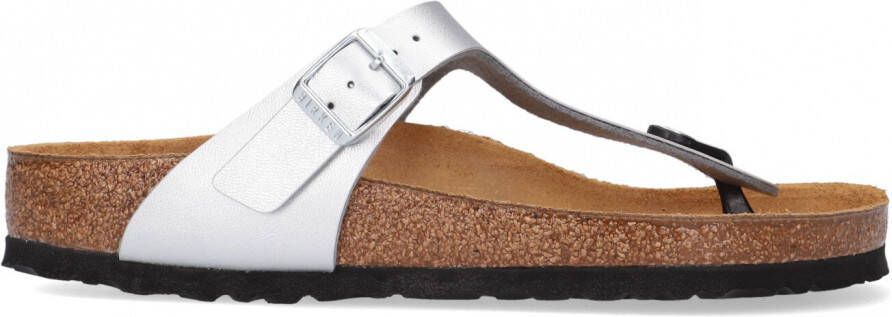 Birkenstock Gizeh Kids Slippers Hologram Silver Regular fit | Zilver | Imitatieleer