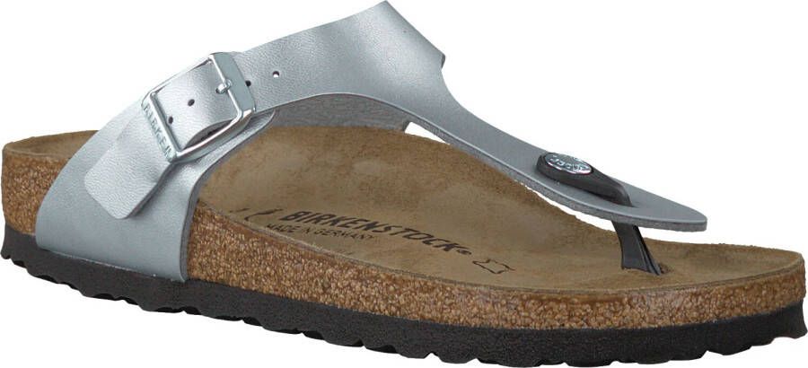 Birkenstock Zilveren Sliders voor Vrouwen Grijs Dames