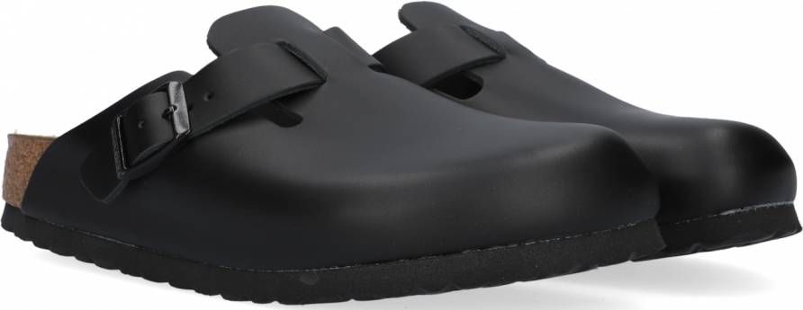 Birkenstock slipper BOSTON Black narrow Naturleder Smooth Leather