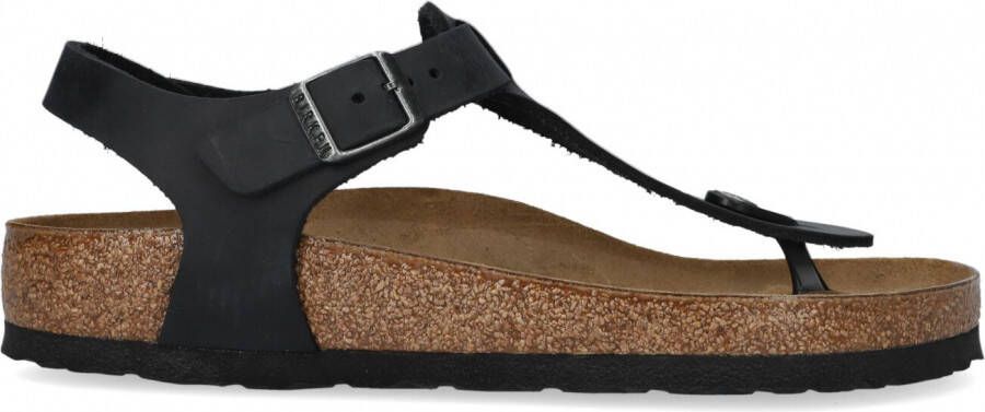 Birkenstock Kairo Zwart Oiled Leather Regular-fit Sandalen –