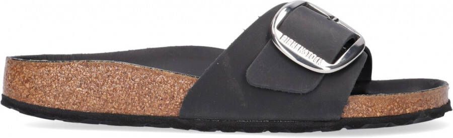 Birkenstock Zwarte Madrid Big Buckle Slippers