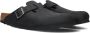 Birkenstock Boston Black narrow Fettleder Oiled Leather Unisex Pantoffels Zwart - Thumbnail 1