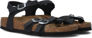 Birkenstock Kumba Dames Sandalen Black Narrow-fit Zwart Nubuck