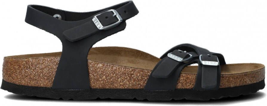 Birkenstock Kumba Dames Sandalen Black Narrow-fit Zwart Nubuck