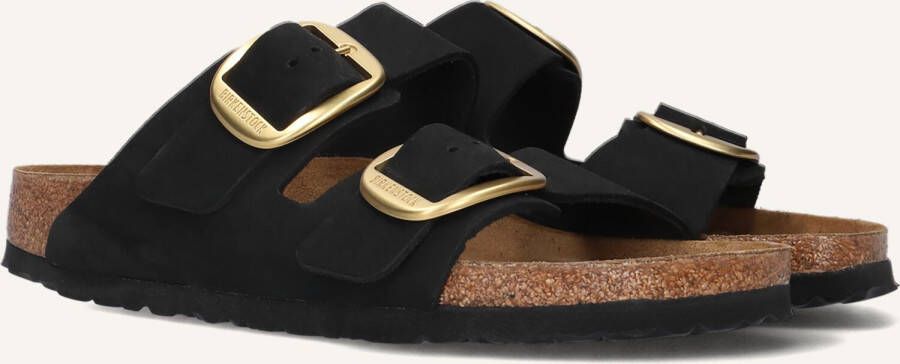 BIRKENSTOCK Slippers Dames Arizona Big Buckle Maat: 38 Materiaal: Nubuck Kleur: Zwart