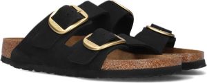 Birkenstock Arizona Dames Slippers Black Narrow fit | Zwart | Nubuck