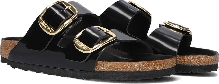 Birkenstock Sandalen Arizona Big Buckle Natuurlijk Leder Patent Black Dames