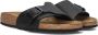 Birkenstock Satin Finish Sandal with Metal Buckle Black Dames - Thumbnail 1