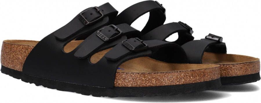 Birkenstock Florida SFB Regular Zwart Slippers Dames Size :