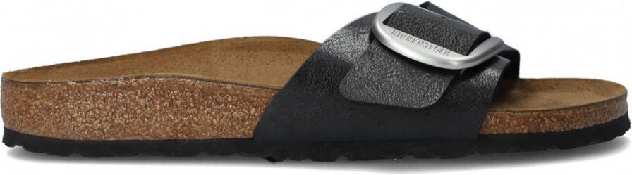 BIRKENSTOCK Slippers Dames Madrid Big Buckle Dames Maat: 39 Materiaal: Leer Kleur: Zwart - Foto 2