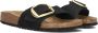 BIRKENSTOCK Slippers Dames Madrid Big Buckle Maat: 35 Materiaal: Nubuck Kleur: Zwart - Thumbnail 1