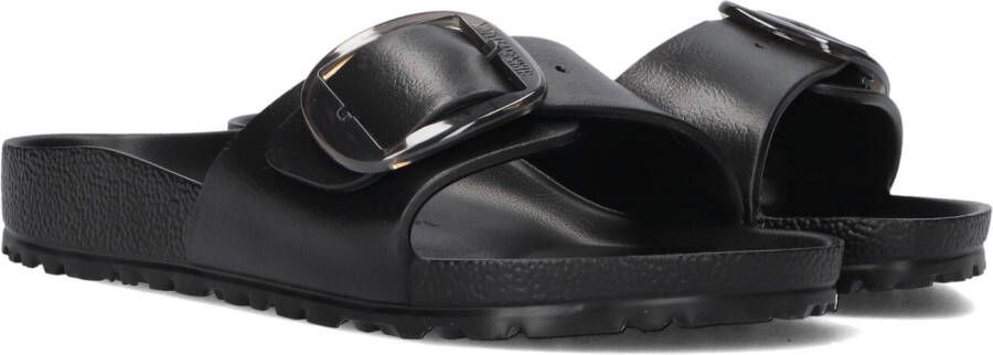 BIRKENSTOCK Slippers Dames Madrid Big Buckle Maat: 38 Materiaal: Rubber Kleur: Zwart