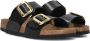 BIRKENSTOCK Slippers Dames Sydney Cushion Buckle Maat: 37 Materiaal: Leatherlook Kleur: Zwart - Thumbnail 1