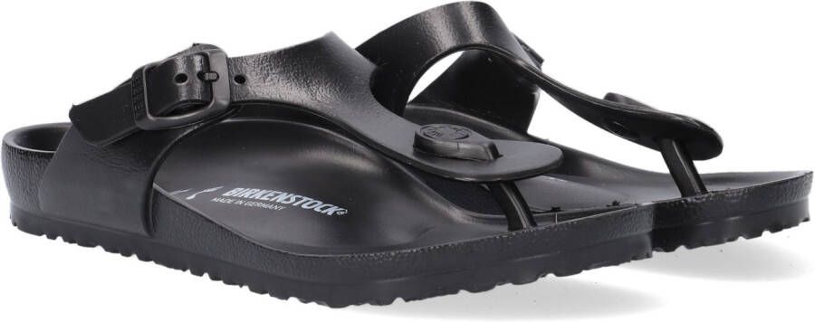 Birkenstock Zwarte Teenslippers Gizeh Eva Kids