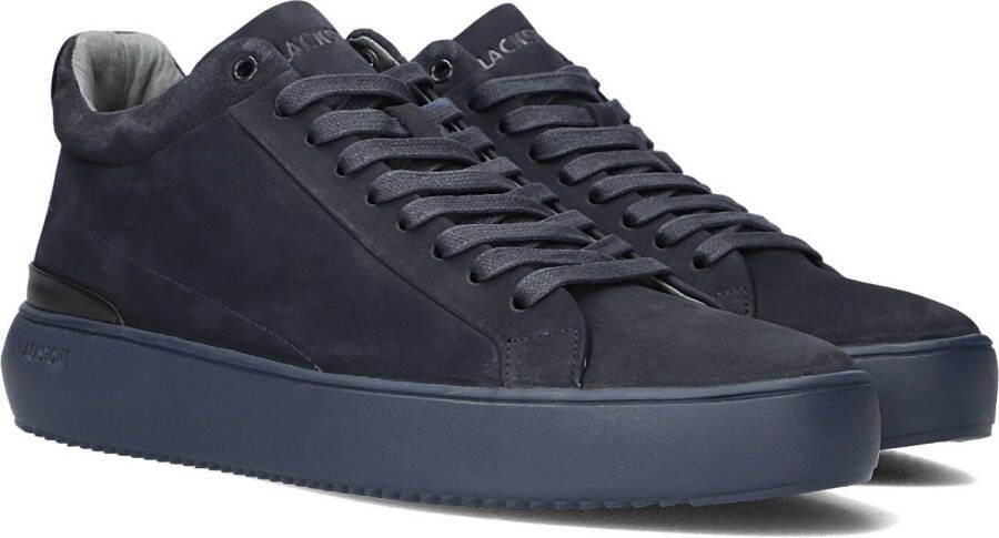 BLACKSTONE Lage Sneakers Heren Yg23 Maat: 41 Materiaal: Nubuck Kleur: Blauw