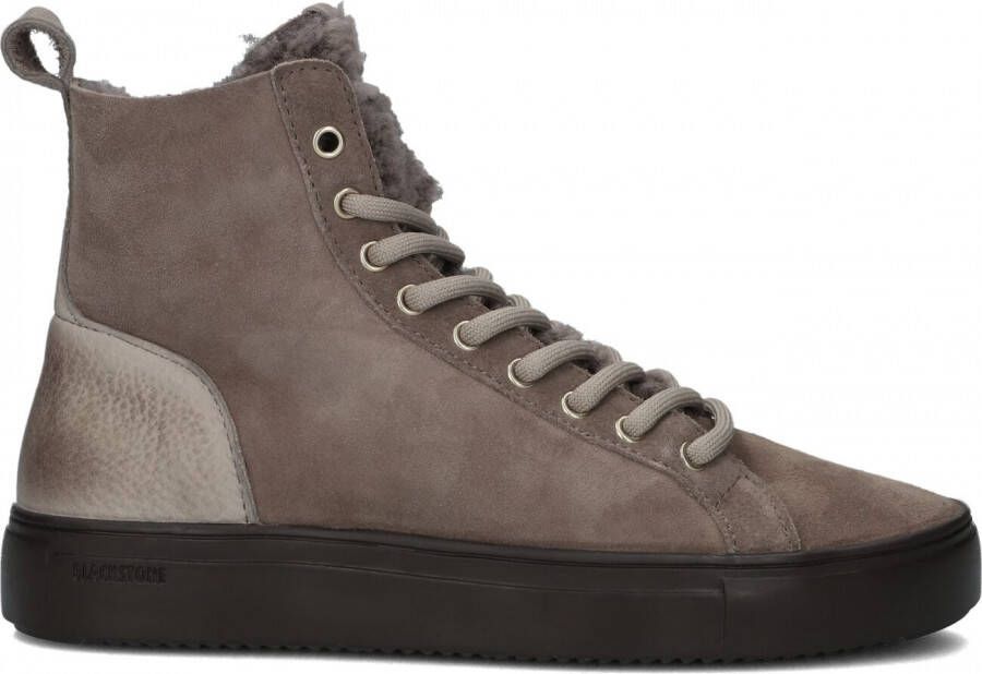 Blackstone Premium Leren Sneaker met Schapenvacht Voering Brown Dames - Foto 2