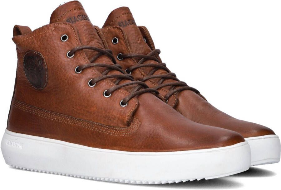 BLACKSTONE Hoge Sneakers Heren Aspen Maat: 41 Materiaal: Leer Kleur: Bruin