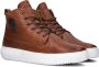 Blackstone ASPEN YG26 OLD YELLOW HIGH-SNEAKER SHEEPSKIN Man Brown - Thumbnail 1