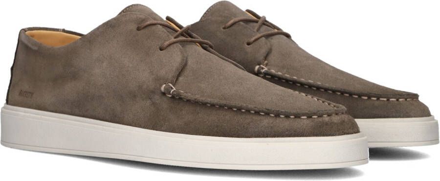 BLACKSTONE Loafers Heren Zuko Luca Low Maat: 41 Materiaal: Suède Kleur: Groen